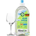 Produktbild: AlmaWin Klarspüler Öko, natürliche Inhaltsstoffe, biologisch abbaubar, streifenfreie Trocknung, Flasche, 500 ml