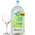 Produktbild: AlmaWin® Klarspüler [500ml] für streifenfrei glänzendes Geschirr - Bio Spülmaschinen Klarspüler mit 100% natürlichen Inhaltsstoffen - Klarspüler Spülmaschine - Geschmacksneutral, Öko, VEGAN