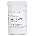 Produktbild: Lanolin Wollfett anhydrat 1000g - wasserfrei und kaum Geruch - Wollwachs von wesentlich.