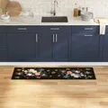 Produktbild: Küchenmatte Floral Blumen 45 x 150 cm Samt