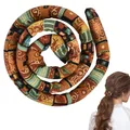 Produktbild: Spiral Lock Haarbinde, 63CM Haargummi Spirale Stoff Dreadlock, Biegbare Dread...