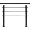 Produktbild: Treba Geländer-Set AB10 Bodenmontage 150 cm Aluminium Anthrazit