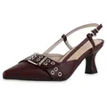 Produktbild: VAN HILL Damen Slingpumps Stiletto Schnallen Trendy Schuhe 216888 Dunkelrot 37