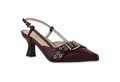 Produktbild: VAN HILL 841584 Slingpumps Damen Slingpumps Pumps Spitz Stiletto Schnallen Leder-Optik