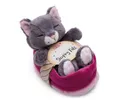 Produktbild: Nici Plüschfigur Nici 49746 Kuscheltier Katze grau 12cm schlafend im Körbchen