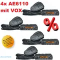 Produktbild: 4x ALBRECHT AE 6110 VOX mini CB Funkgerät 4W AM FM passend LKW ACTROS TGA VOLVO