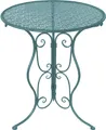 Produktbild: Gartentisch Lani für überdachten Außenbereich, Eisen, Blau, Ø 55 cm, Höhe 70 cm