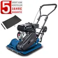 Produktbild: Rüttelplatte Benzin HP1400S Scheppach - 50kg | 13 kN 2PS | Gummimatte & Fahrwerk