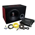 Produktbild: Ground Zero GZ BASS KIT 12.300X-II CONNECT | 30 cm Bassreflex-Gehäusesubwoofer und 2-Kanal Verstärker