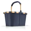 Produktbild: reisenthel carrybag midnight gold Einkaufskorb blau BK4126