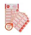 Produktbild: 100  WECK Etiketten für Einkoch- Marmelade, Weckgläser selbstklebend ablösbar