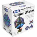 Produktbild: TOSY Magnet Pyramid Stone – 1 Würfel verwandelt Sich in 1 Milliarde Formen, 12 Teile, 243 Magnete, Kinder, holografisches Design, kreatives STEM-Puzzle
