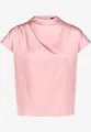Produktbild: Zero Klassische Bluse Satinbluse mit Stehkragen