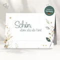 Produktbild: 50 Tischkarten für deine Hochzeit | floral - Premium Platzkarte 