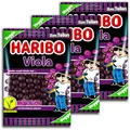 Produktbild: 3 er Haribo Viola vegetarisch 3 x 125g Lakritz-Dragees mit Veilchengeschmack