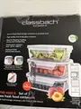 Produktbild: Classbach 3er Set Glas-Frischhaltedosen C-FHD 4020 G, 3 Dosen je 1040 ml, NEU