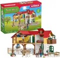 Produktbild: SCHLEICH Farm World | Bauernhaus mit Stall und Tieren 42407 | detailgetreue Tierfiguren | mit Bauernhof Zubehör | tolles Geschenk für Jungen und Mädchen | Spielzeug ab 3 Jahre | Set aus 97 Teilen