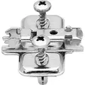 Produktbild: Blum CLIP Montageplatte, kreuz, Stahl, EXPANDO (vormontierte Spezialschrauben mit Spreizdübel), HV: Langloch, vernickelt