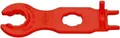 Produktbild: KNIPEX Montagewerkzeug-Set 97 49 66 2 | MC4 Solarstecker | 2-teilig | Glasfaserverstärkt | 115 mm | Rot