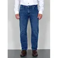 Produktbild: ADAM JEANS Straight-Jeans Herren Jeans Straight Hose Stretch Regular Fit Jeanshose Comfort Fit Straight Jeans Herren Hose normale Leibhöhe Jeans Gerade Schnitt blau W33