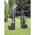 Produktbild: KHW Rosenbogen mit Pflanzkasten, anthrazit