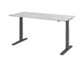 Produktbild: HAMMERBACHER Schreibtisch Upper Desk, elektrisch höhenverstellbar bis 120 cm, Gestell grahitfarben