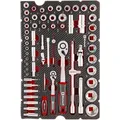 Produktbild: Einhell Werkzeug-Pad Stecknüsse und Ratschen E-Case 60-teilig