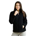Produktbild: ENGEL Jacke Merino Wollfleece Damen, 34-36/34/36, schwarz Melange