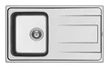 Produktbild: Pyramis Edelstahlspüle ALEA 1B 1D, 1 Stück, 86 x 50 cm, 107158412