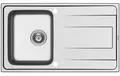 Produktbild: Küchenspüle 86x50cm Einbauspüle Alea Edelstahlspüle 1 Becken Spüle 2x Hahnloch