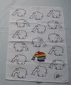 Produktbild: OTTIFANT rainbow REGENBOGEN Geschirrtuch 50 x 70 cm Küche Geschirrhandtuch  Otto