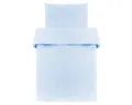 Produktbild: Makian Kinderbettwäsche Uni Hellblau, Baumwolle, Kinderbettwäsche 80x80 cm / 35x40 cm Deckenbezug, Kissenbezug