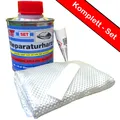 Produktbild: 250 g STC Reparaturharz Set GFK Laminierharz inkl. Glasfasermatte Polyesterharz