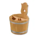 Produktbild: KESPER 69294 Aufbewahrungsbox / Besteckbehälter Ø 14 cm, H: 20 cm, Kiefernholz