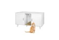Produktbild: relaxdays Katzenhaus XXL Katzenschrank für Katzenklo, weiß