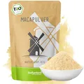 Produktbild: bioKontor – Bio Maca Pulver 250g – helles Macapulver aus Peru – Maca Wurzel Pulver fein gemahlen – kontrolliert biologischer Anbau – 100% rein – Handabfüllung in Deutschland