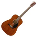 Produktbild: Fender CD-60S Dreadnought, Walnut Fingerboard, All-Mahogany, Natural, Full Size, 970110022, Comes with Free Virtual Lessons
