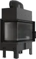 Produktbild: Kamineinsatz aus Stahl KRATKI FLOKI S links 8 kW Ø 160 schwarz Verkleidung