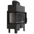 Produktbild: Kratki Kamineinsatz aus Stahl FLOKI S links 8 kW Ø 160 schwarz Verkleidung