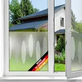 Produktbild: d-c-fix Fensterfolie Findus - 45 cm x 1,5 m – statische Sichtschutzfolie mit modernem Muster für Glasflächen – selbsthaftend, blickdicht, dekorativ