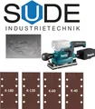 Produktbild: Makita DBO382ZJ Schwingschleifer 93x230 mm + Schutzbrille + 120 x Schleifpapier