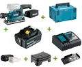 Produktbild: Makita DBO382Z Akku-Schwingschleifer 18V +1x Akku5Ah +Ladegerät +Koffer Makpac 3