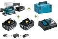 Produktbild: Makita DBO382Z Akku-Schwingschleifer 18V + 2x Akku 5Ah + Ladegerät im Koffer