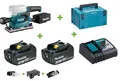 Produktbild: Makita DBO382Z Akku-Schwingschleifer 18V + 2x Akku 3Ah + Ladegerät im Koffer