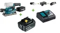 Produktbild: Makita DBO382Z Akku-Schwingschleifer 18V DBO382 + 1x Akku 5Ah + Ladegerät
