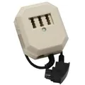 Produktbild: InLine TAE Adapter, TAE-F Stecker an TAE NFF + RJ11 (6P4C) Buchse, 0,2m (69901)