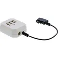 Produktbild: 0.2m - Inline® TAE Adapter, TAE-F Stecker an TAE NFF + RJ11 (6P4C) Buchse