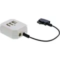 Produktbild: INLINE TAE Adapter, TAE-F Stecker an TAE NFF + RJ11 (6P4C) Buchse, 0,2m