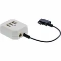 Produktbild: InLine® TAE Adapter TAE-F Stecker zu TAE NFF + RJ11 (6P4C) Buchse 0,2m