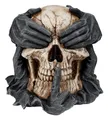 Produktbild: Totenkopf Figur - Nichts Böses sehen, hören, Sagen, 13 cm by Spiral - Totenschädel, Skull, Monster, Dämon, Schädel, Deko